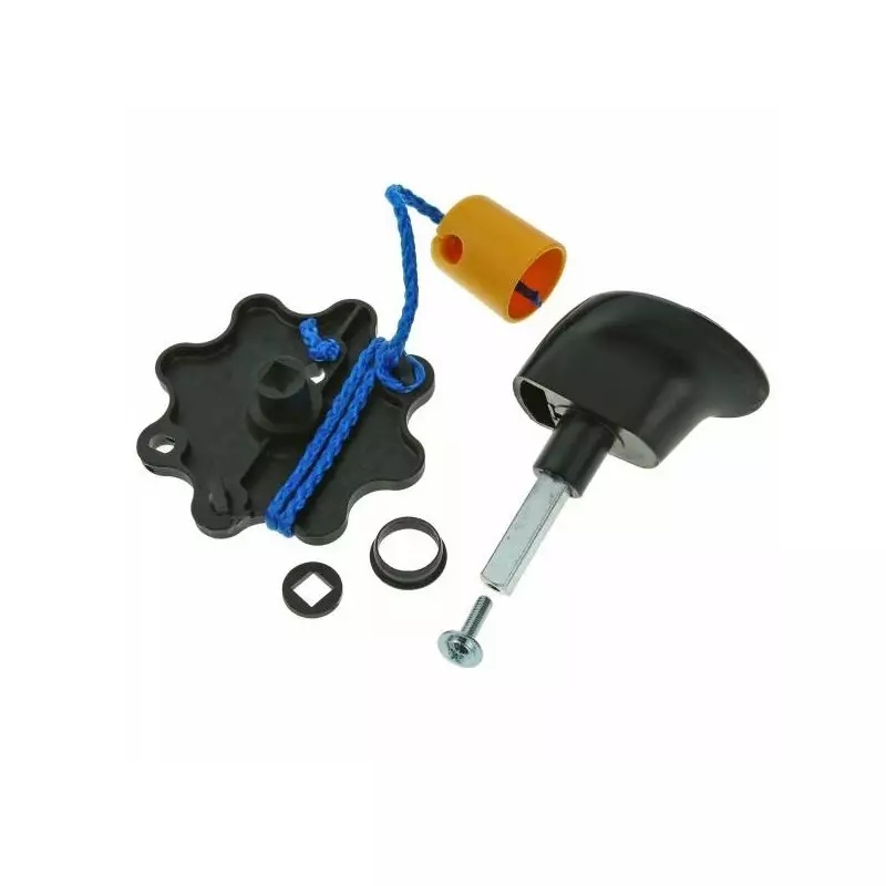 HORMANN KNOP/KRUK SET VOOR GARAGEDEUR ZWART