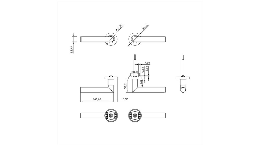 INTERSTEEL PROLOCK SICURA KRUKKENPAAR MET BLOKKEER MACHANISME