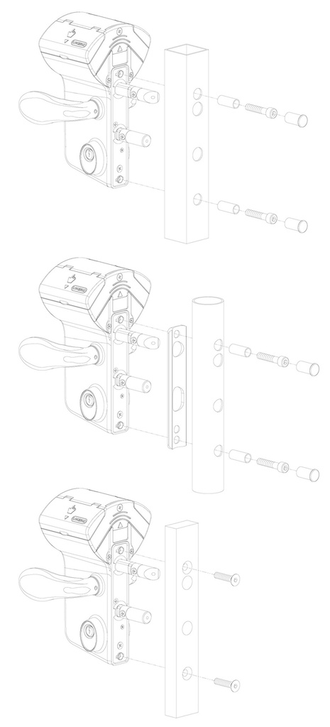 LOCINOX LMKQV2 VINCI - MECHANISCH CODESLOT IN OPBOUW