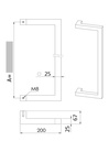 U90°K 01 ⧄ 30/30 ALUMINIUM DEURGREEP - stuk