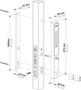 LOCINOX VERA SET MET KRUK BATTERIJGEVOED CODESLOT VOOR INSTEEKSLOTEN