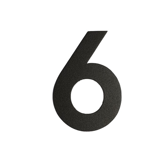[FUJI-50-ZWART-6] FUJI HUISNUMMER & -LETTER (50, Noir, 6)