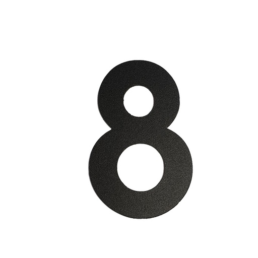 [FUJI-80-ZWART-8] FUJI HUISNUMMER & -LETTER (80, Noir, 8)