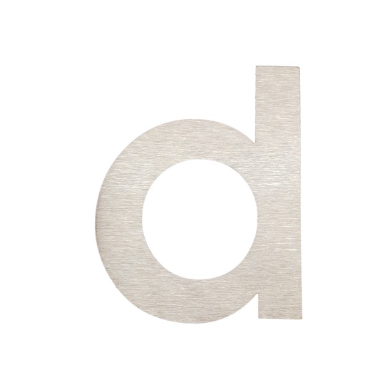 [FUJI-80-INOX-D] FUJI HUISNUMMER & -LETTER (80, Edelstahl / Inox, D)