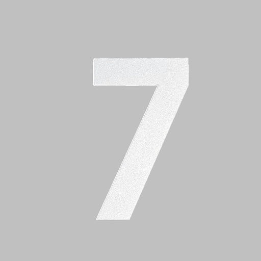 [FUJI-50-WIT-7] FUJI HUISNUMMER & -LETTER (50, Wit, 7)