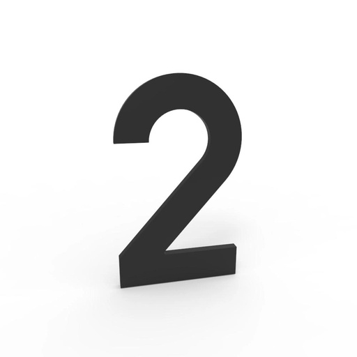 [2-Z] ALBO HUISNUMMER & -LETTER (Zwart, 2)
