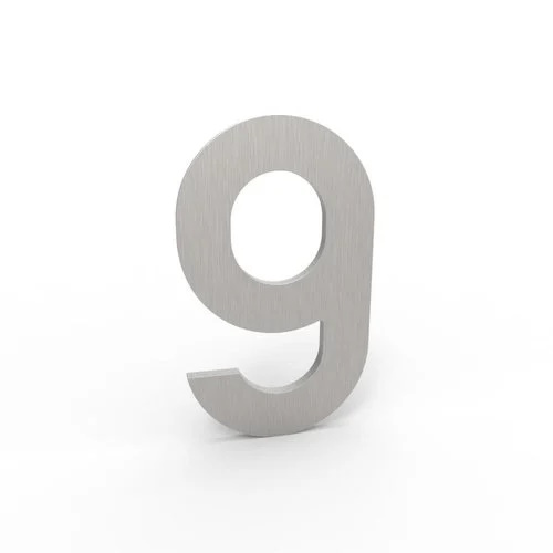 [9-I] ALBO HUISNUMMER & -LETTER (F1 - geanodiseerd, 9)