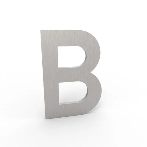 [B-I] ALBO HUISNUMMER & -LETTER (F1 - eloxiert, B)