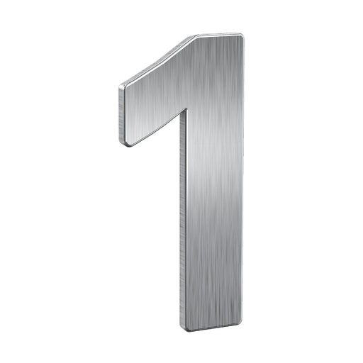 [7300-0001] BASI HUISNUMMER (Roestvrij staal / Inox geborsteld, 1)