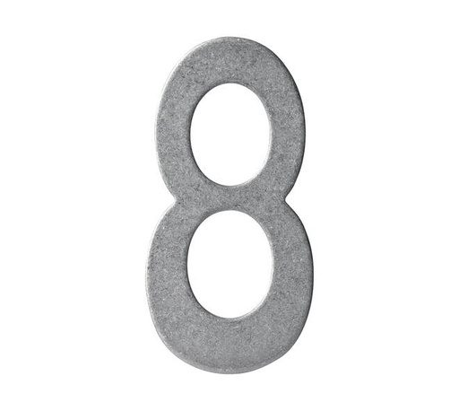 [0034.402048] INTERSTEEL NUMÉRO DE MAISON (Roestvrij staal / Inox getrommeld, 8)