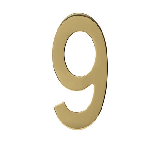 [0013.402049] INTERSTEEL HOUSE NUMBER (Brass, 9)