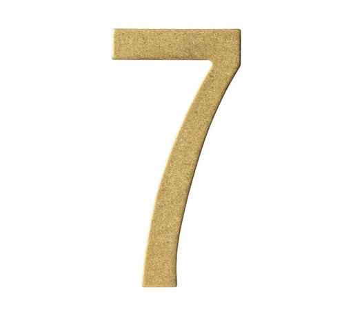 [0011.402047] INTERSTEEL HOUSE NUMBER (Messing getrommeld, 7)