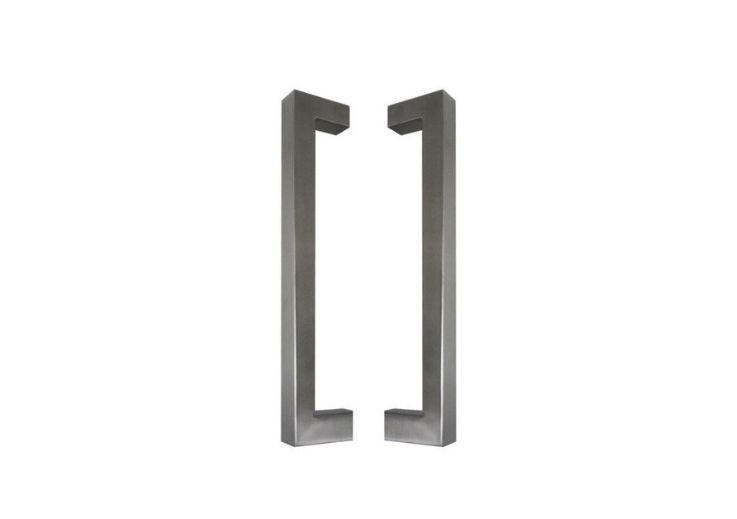 STAINLESS STEEL DOOR HANDLE MODEL U90°K 01 ⧄ 40/40 - pair