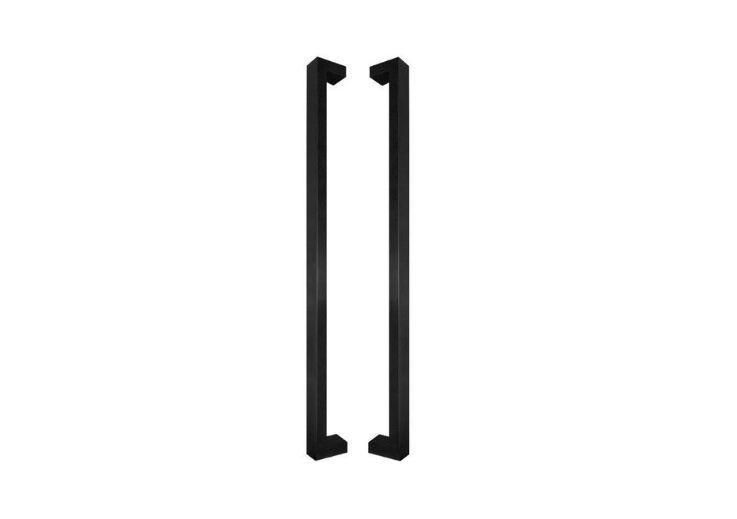 POIGNÉE DE PORTE EN ALUMINIUM MODÈLE U90°K 03 ⧄ 40/20 - paire