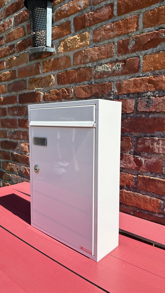 KNOBLOCH HOUSTON CLASSIC WHITE MAILBOX
