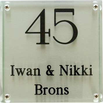 PLAQUE PERSONNALISÉE EN VERRE