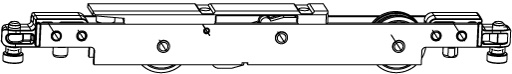 [229491] MACO 229491 MITTLERER LAUFWAGEN FÜR HEBESCHIEBEFENSTER, NUT 18 x 30